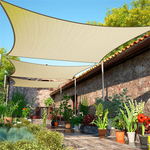 வெளிப்புற சன் ஷேட் கலைப்பொருளான HDPE Sun Shade Sail ஒன்றில் அழகாகவும் அறிவியல்பூர்வமாகவும் அமைக்கவும்